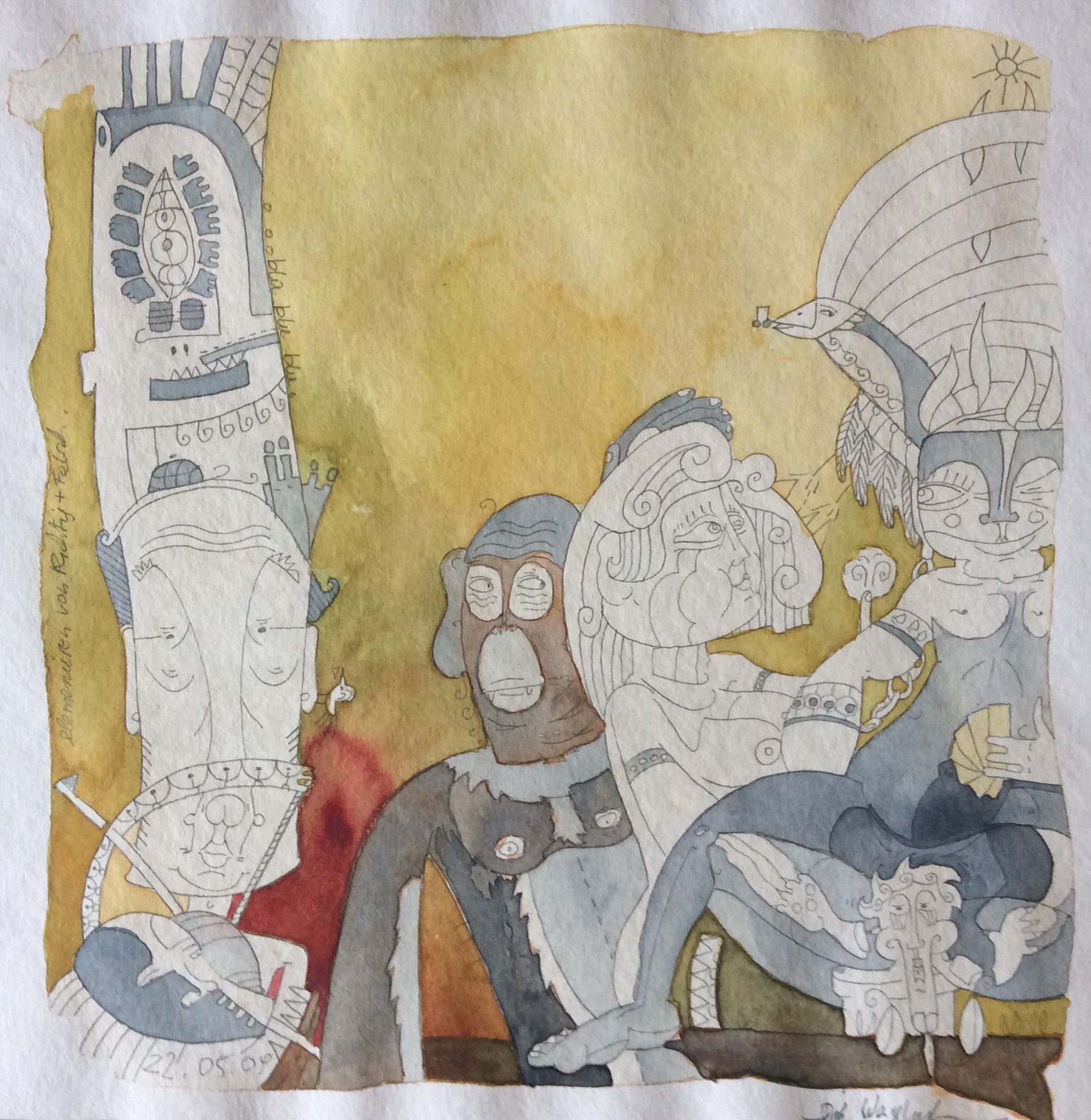 Kleine Vorschau von Selbstportrait mit Affe